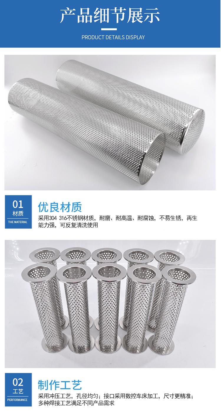 大流量工业浆料过滤筒_http://www.hbhzfilter.com_不锈钢滤筒_第4张